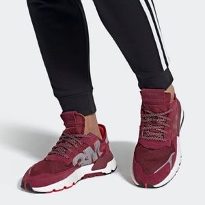 Burgundy Adidas x 3M Nite Jogger